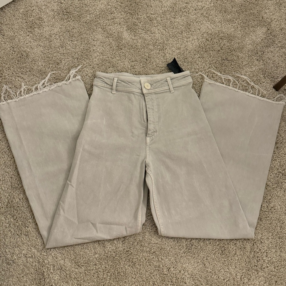 Grey Wide Legged Zara Pants